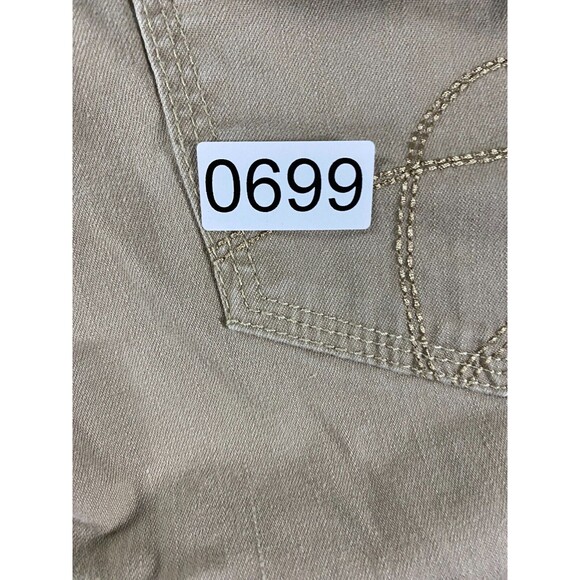 Lee Riders Bootcut Jeans‎ Women's 18 M Beige Denim Cotton Stretch 5-Pockets Zip - Picture 15 of 15